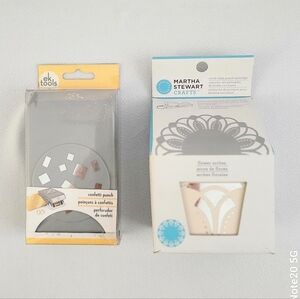 Circle Edge & Confetti Paper Punches Martha Stewart & ek tools Lot of 2